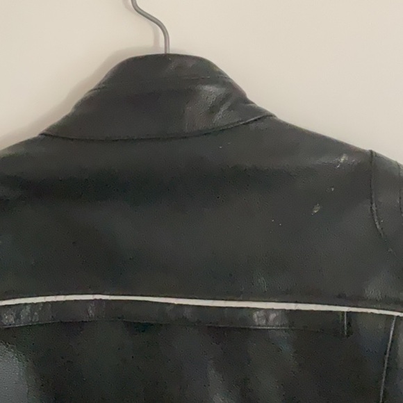 Motorcycle thick leather jacket vintage biker - Picture 11 of 16